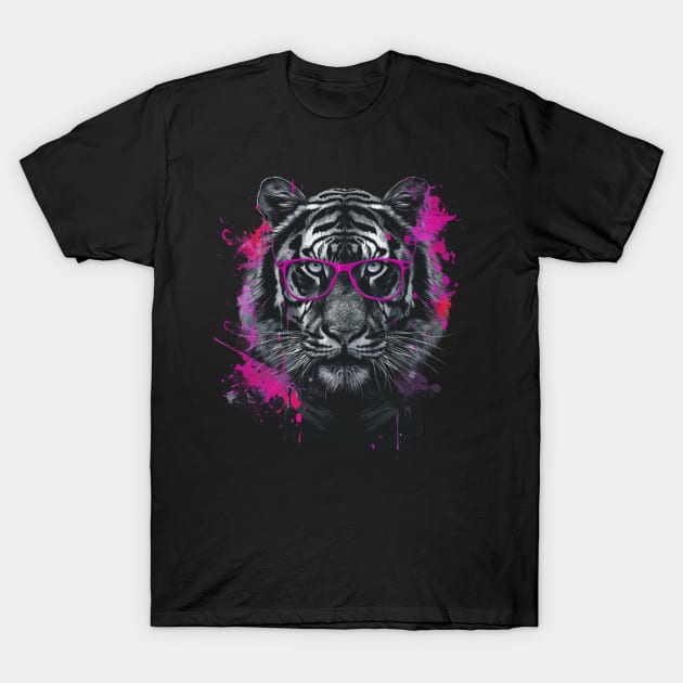 Tiger Swift Swimmers T-Shirt by Zombie Girlshop